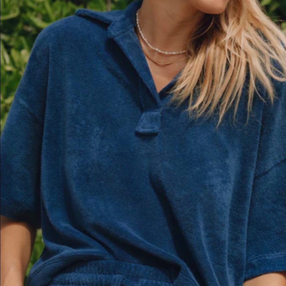 Daily Drills navy terry set in medium